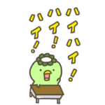 かわいいカッパさんのBIGスタンプ