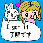 nenerinシンプル日常会話スタンプ1001英語