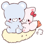 エビフライくまちゃんと彼女のきつねちゃん