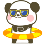 ぽってり動くパンダ★夏