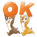 ほんわかイラスト風♪チップとデール