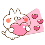 とびだす♡気持ちを伝える♡ねことうさぎ