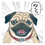 宇宙兄弟　アポのパグパグスタンプ