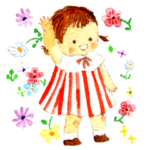 絵本のような水彩画スタンプ-2-