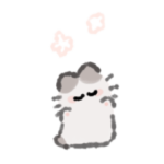 こねこのぽわぽわスタンプ　しごとのおとも