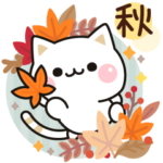 秋の気づかいのできるネコ♪飛び出す！