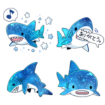 ホシイロザメと仲間たち