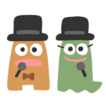 謎解きイベントの司会者スタンプ