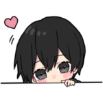 黒 パーカーくん④