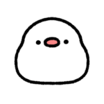 動く！もっちり文鳥