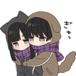 一緒にあったまろ。冬のゆるだらくん