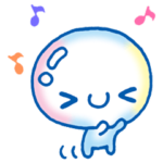 ぷくぷくあわわちゃんのスタンプ
