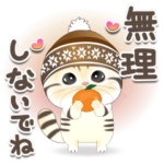 すこちぃ♡飛び出す晩秋から冬スタンプ