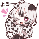 動く！ダルメシアン女子スタンプ