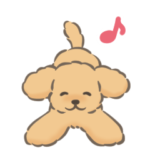 動く♪毎日使える☆トイプードルのスタンプ