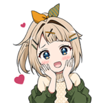 Onsen-Musume Miyu Toyotomi Stamp