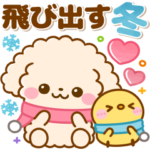 飛び出す♡トイプーの冬