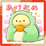 もふピヨ&辰♪正月年賀2024