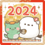もちっと！シマエナガさん。＊あけおめ2024