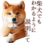 柴犬年中使える楽しいスタンプ