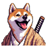 ドット絵 柴犬 侍 サムライしばいぬ