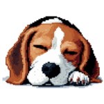 ドット絵 ビーグル 犬 40種