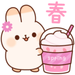 寄り添いうさぎ7（ぽかぽか春）