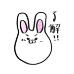 キュートなうさちゃん。ひげの会　ツー