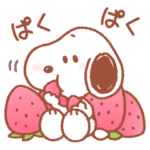 ゆるカワ♪スヌーピー（ぽかぽか春）