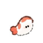 おすしのあかちゃんのスタンプ