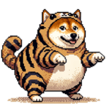 猫のふりするふとっちょ柴犬