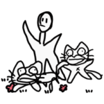 人てきなやつとクチビルネコ