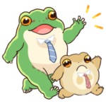 ゆるい敬語のカエル