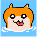 写真に貼るでちゅ！クソハムちゃん