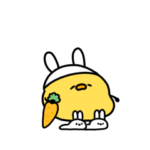 のほほんへんてこなヒヨコ