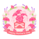 母の日 & 誕生日 カラフルなお花いっぱい