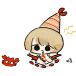 うごく！えびの天使ちゃんスタンプ　その１