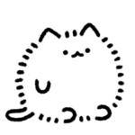 動く！ゆるいふわふわ猫