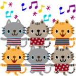 つないで使える＊絵本みたいなねこねこ