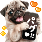 ♡パグちゃん達の連絡スタンプ♡