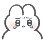 すねる時使うぴえんなうさぎ