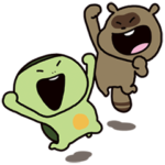 いつでも使える かっぱとたぬき