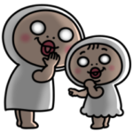 しろめちゃん・アレンジしやすいスタンプ