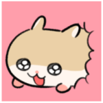 写真に貼るでしゅ！コビハムちゃん