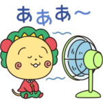 コジコジと夏を楽しむスタンプ