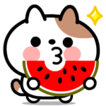 ネコ太とネコ助の夏スタンプ