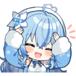 ホロライブ公式スタンプ「雪花ラミィ」vol2