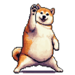 敬語でふとっちょ柴犬