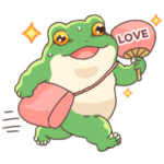 推しが尊いカエル