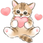 ふんわり可愛い☆猫たちのスタンプ